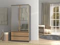 Miniatyrbillede 4 af 5: Garderobe Malwa SS-90L ANTRACIT EG HÅNDVÆRK