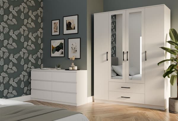 Garderobe Romana 160X205L HVID