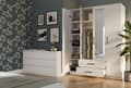 Miniatyrbillede 2 af 2: Garderobe Romana 160X205L HVID