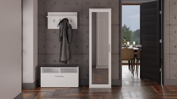 Garderobeskab DUO HVID