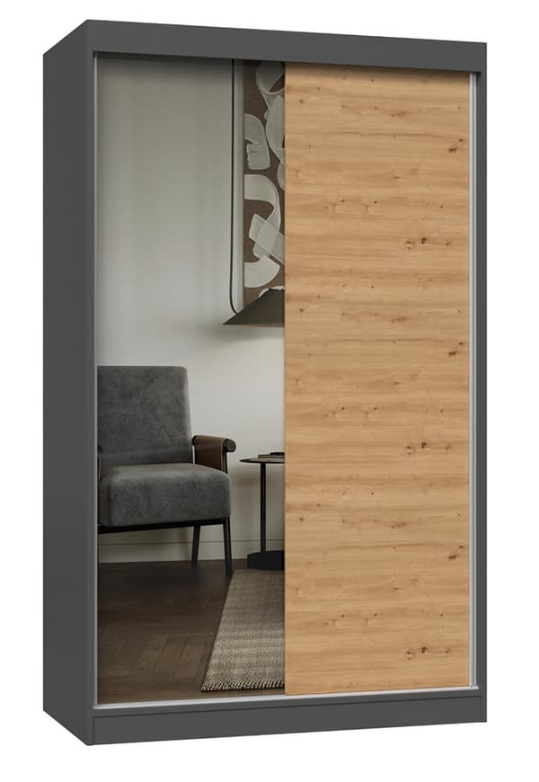 Garderobe Iga 120 A/B ANTRACIT HÅNDVÆRK