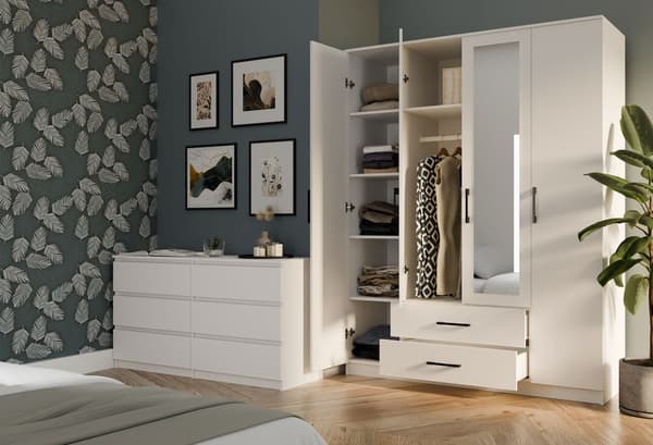 Garderobe Romana 160X205L HVID