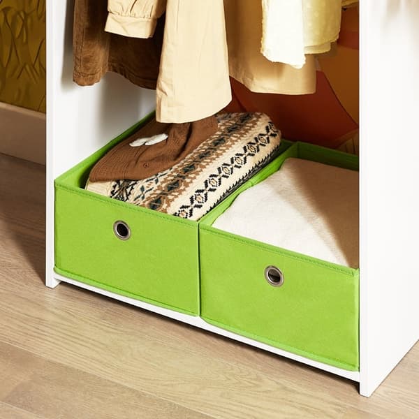 Rootzin lasten vaatekaappi - Kids Closet - Varastokalusteet - Turvalliset pyöristetyt kulmat - 60x110x35cm