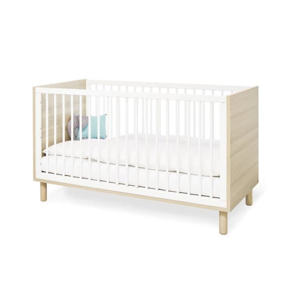 Rootz Nursery 'Flow' 3-delat set - Spjälsäng - Skötenhet - Garderob - Cabriolet design - Spjälsäng 145x75x85cm, enhet 105x77x98cm, Garderob 155x55x185