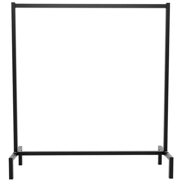 Melva Robust klädställ Industriell design Garderob Lastkapacitet: 100 kg, svart -120x38x120