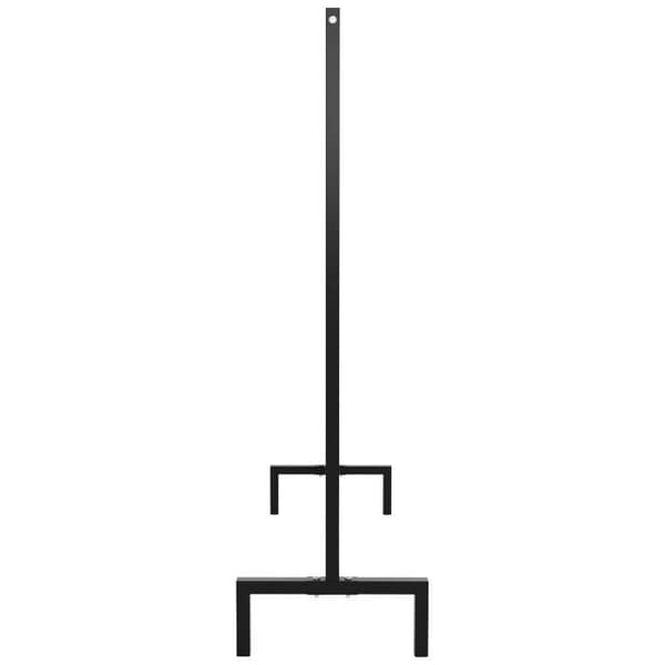 Melva Robust klädställ Industriell design Garderob Lastkapacitet: 100 kg, svart -120x38x120