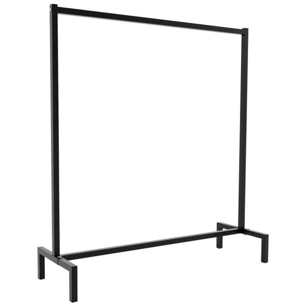 Melva Robust klädställ Industriell design Garderob Lastkapacitet: 100 kg, svart -120x38x120