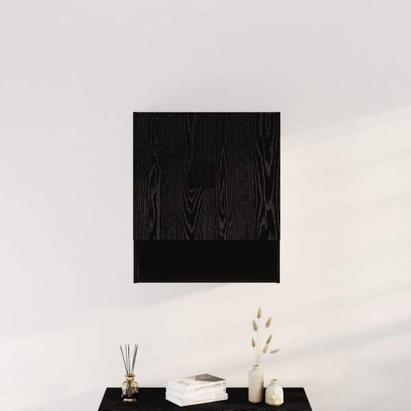 vidaXL Seinähylly, Musta Tammi, 60x31x70 cm, Tekninen Puu