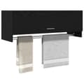 Miniatyrbillede 3 af 11: vidaXL Skab Sort egetræ Konstrueret træ 100 x 32,5 x 35 cm Skab