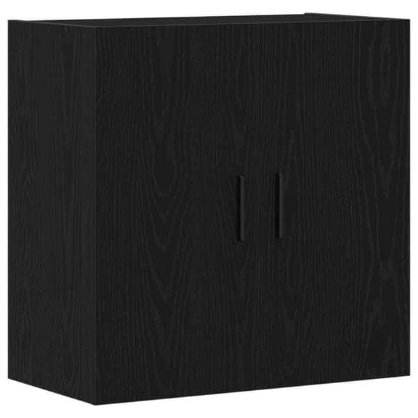 vidaXL Vegghylle Svart Eik 60x31x60 cm Konstruert Tre