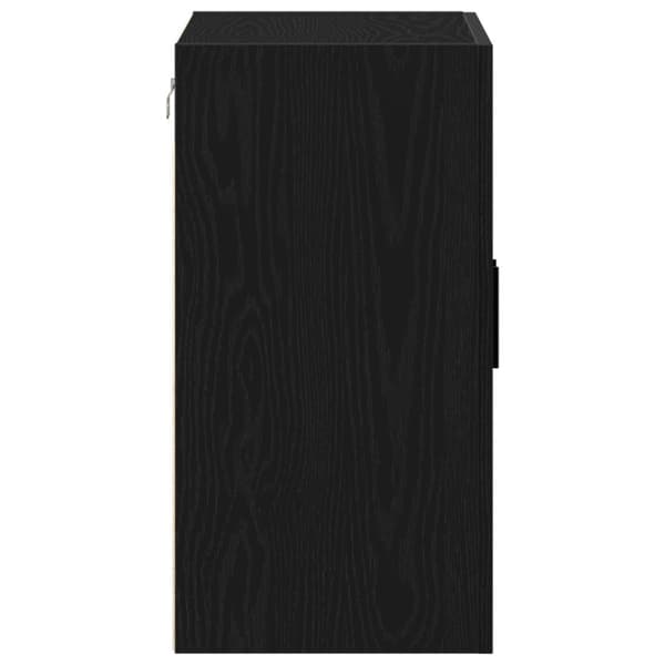 vidaXL Vegghylle Svart Eik 60x31x60 cm Konstruert Tre