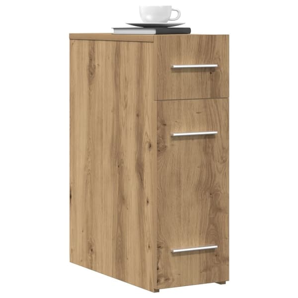 vidaXL Apteekkarikaappi Artisan Tammi 20x45,5x60 cm Teknopuu