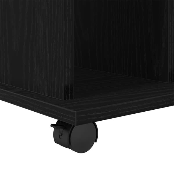 vidaXL Rullakaappi Musta Tammi 60x45x55 cm Teknopuu
