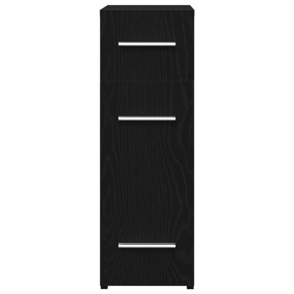 vidaXL Apotekerhylle i Svart Eik, 20x45,5x60 cm, Laget av Tre