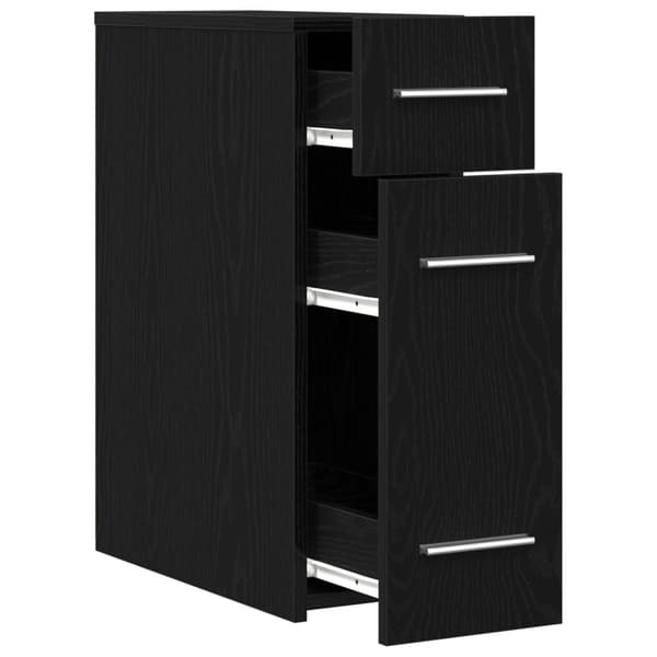 vidaXL Apotekerhylle i Svart Eik, 20x45,5x60 cm, Laget av Tre