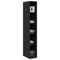 Miniatyrbilde 3 av 10: vidaXL Svart Eik Garderobe - 30x50x200 cm, Laget av konstruert tre