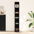 Miniatyrbilde 5 av 10: vidaXL Svart Eik Garderobe - 30x50x200 cm, Laget av konstruert tre