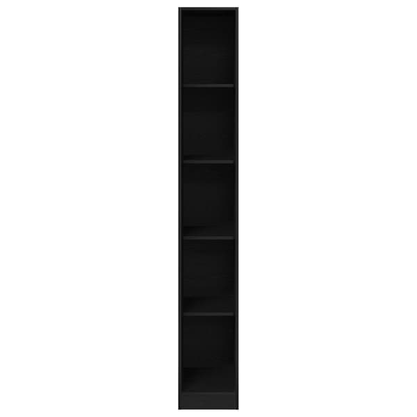 vidaXL Svart Eik Garderobe - 30x50x200 cm, Laget av konstruert tre