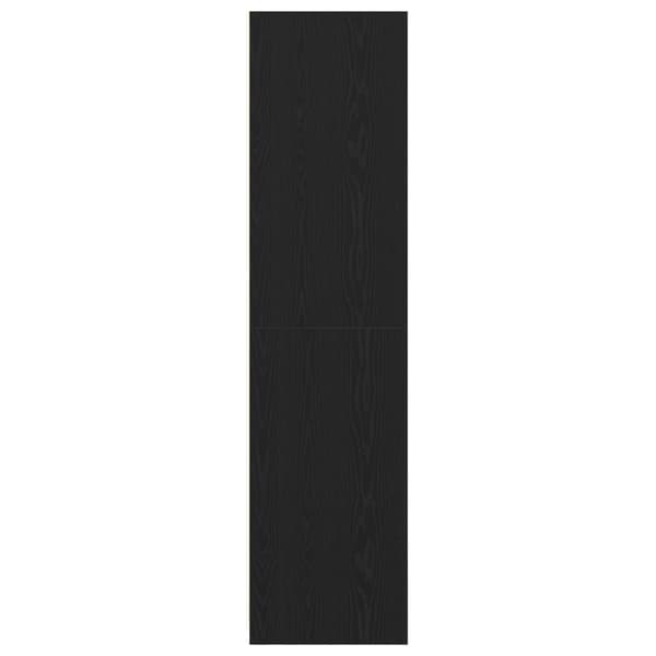 vidaXL Svart Eik Garderobe - 30x50x200 cm, Laget av konstruert tre