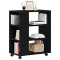 Miniatyrbilde 3 av 11: vidaXL Rulleskap Svart Eik 60x35x75 cm Laget av Tre
