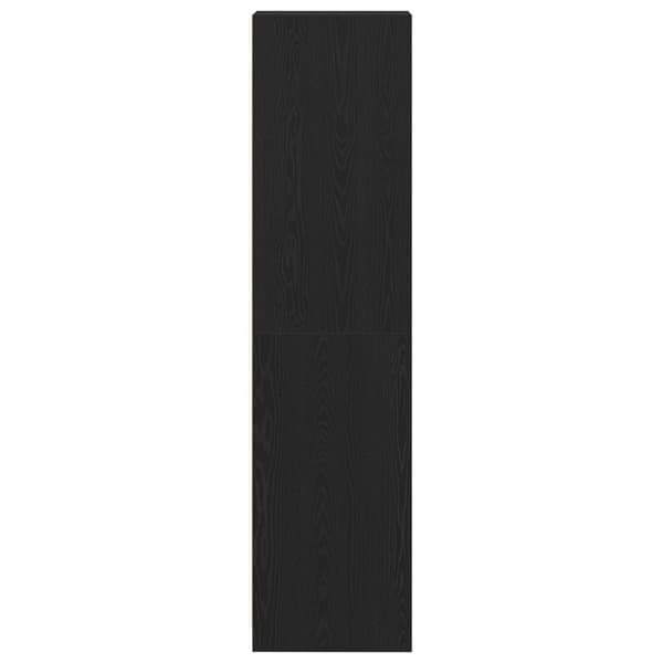 vidaXL Garderobe 2-delt sæt Sort egetræ MDF 30 x 50 x 200 cm