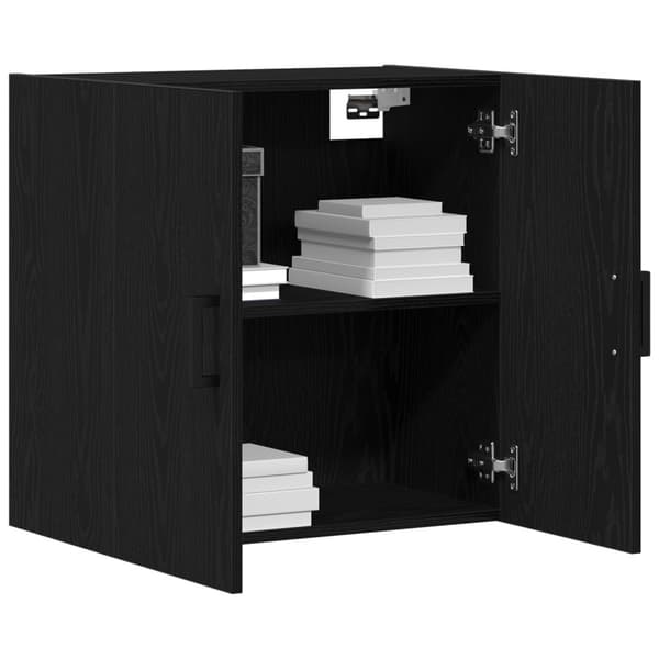 vidaXL Veggskap Svart Eik 60x31x60 cm Konstruert Tre