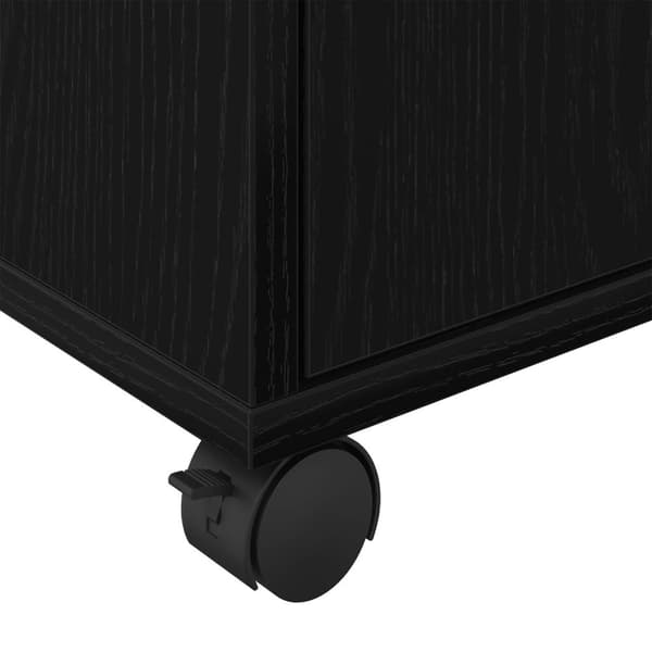 vidaXL Rulleskap Svart Eik 45x38x54 cm Laget av Tre