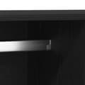 Miniatyrbillede 11 af 11: vidaXL Garderobe Sort egetræ Konstrueret træ 80x52x180 cm Garderobe