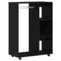 Miniatyrbillede 1 af 11: vidaXL garderobe 80x40x110 cm konstrueret træ sort egetræsfarve