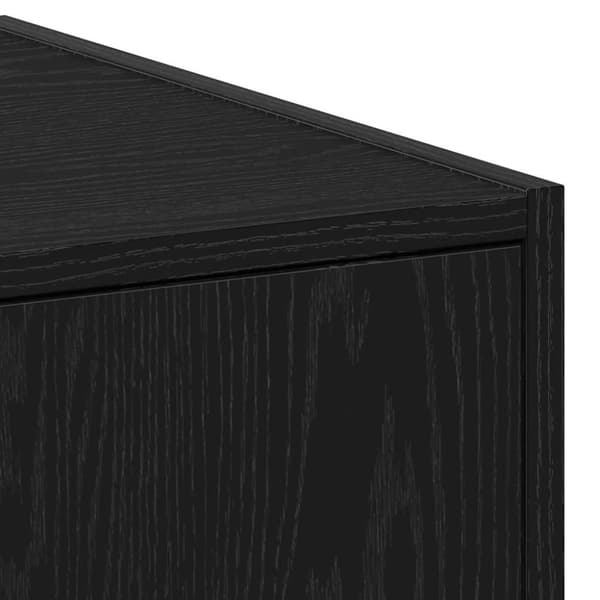 vidaXL Apotekskap svart eik 30x41x144,5 cm konstruert tre