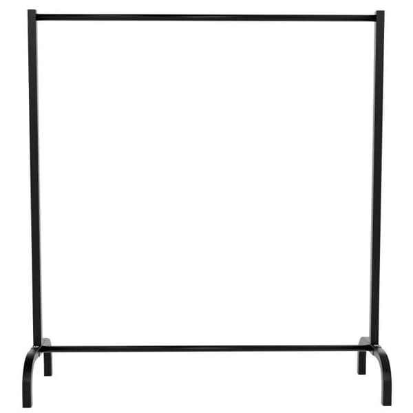 Lara Klädställ Robust garderob Industriell design Lastkapacitet: 100 kg, svart -120x38x120 cm