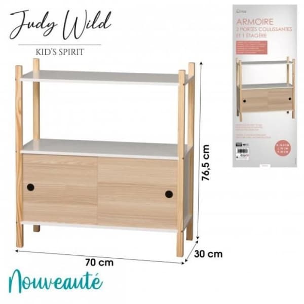 Skåp med 2 skjutdörrar Judy Wild