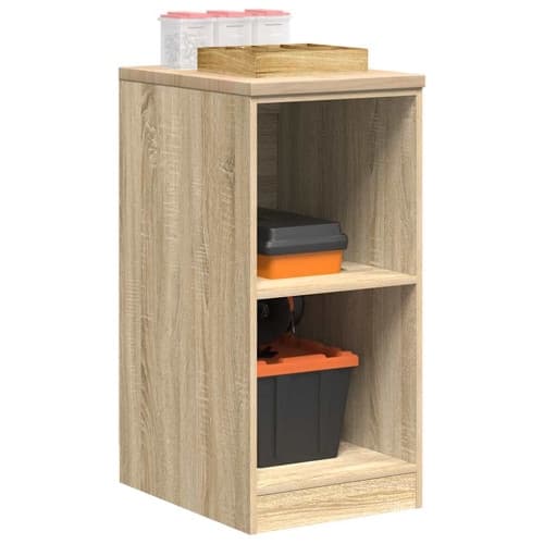 Garageskåp Sonoma ek 40x51x85 cm massiv trä furu