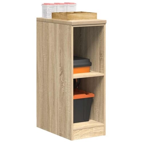 Garageskåp Sonoma ek 30x51x85 cm massiv trä furu