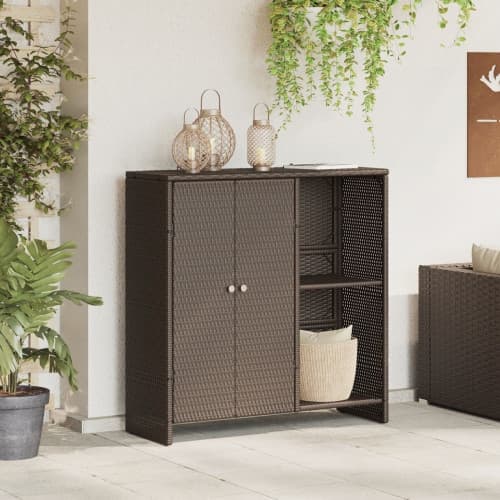 Förvaringsskåp Brun 100x36x102 cm Rottning