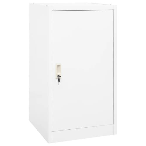 Sadelskåp vit 53x53x105 cm stål
