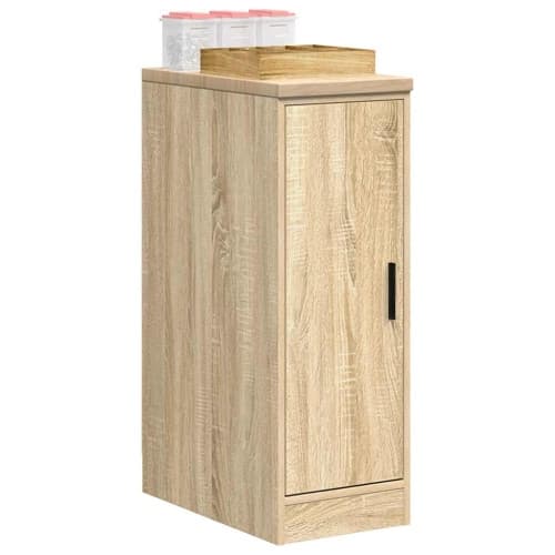 Garageskåp Sonoma ek 30x51x85 cm massiv trä furu