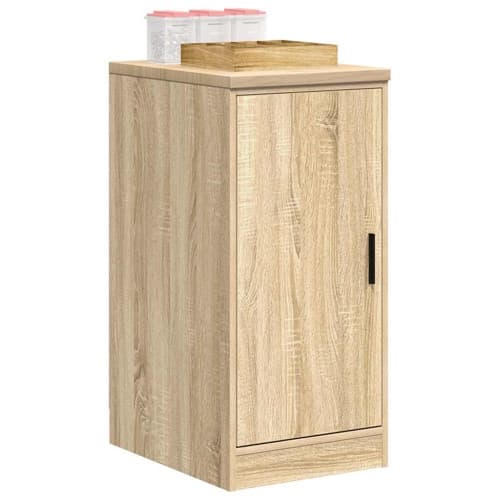 Garageskåp Sonoma ek 40x51x85 cm massiv trä furu