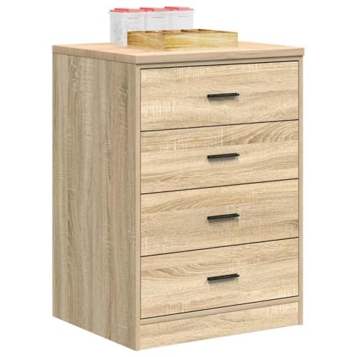 Garageskåp Sonoma ek 60x51x85 cm massiv trä furu