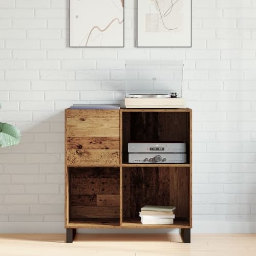 Skåp för skivor Artisan Ek 84,5x38x89 cm Konstruerat trä