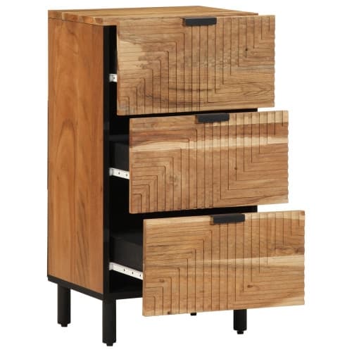 Sideboard 40x33x75 cm Massivt Akaciaträ