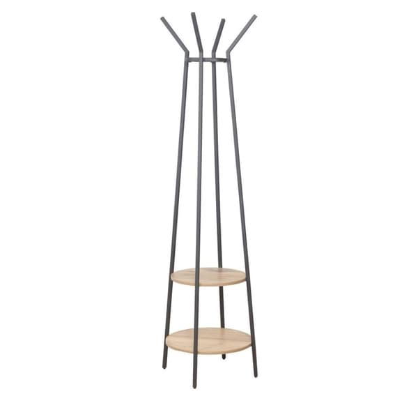 Clothes rack HANNES 48x48xH170cm, rustic melamine