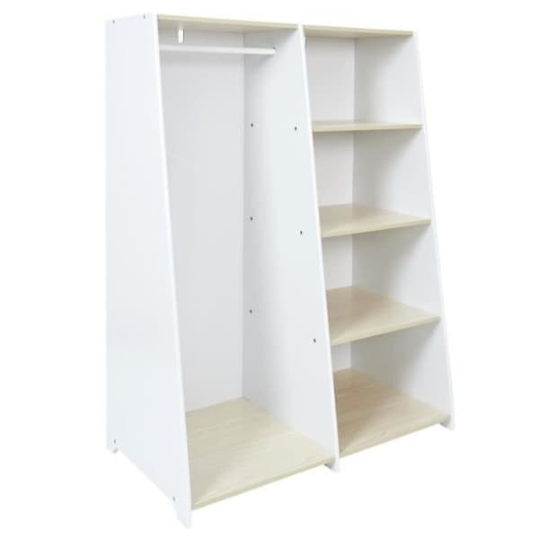 Skandinavisk Barnskåp "maya" 120cm Vit - Paris Priser