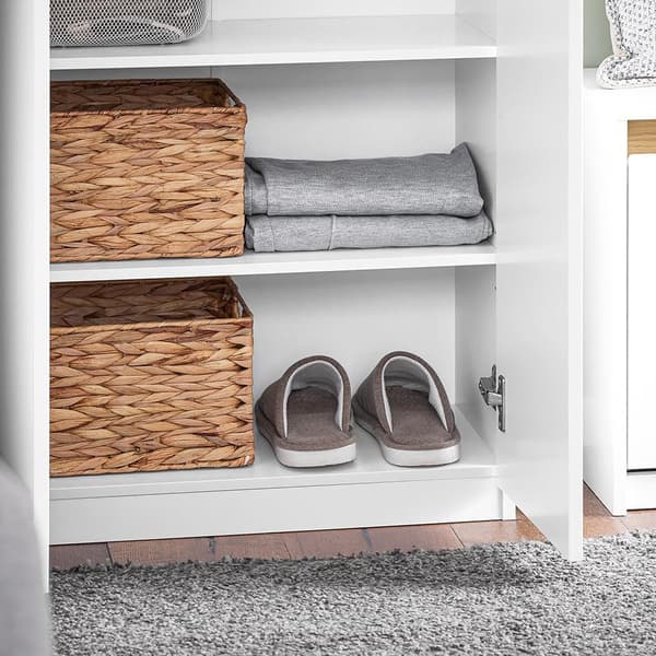 Garderob, KSB01-W, 61x30x192 cm, Vit