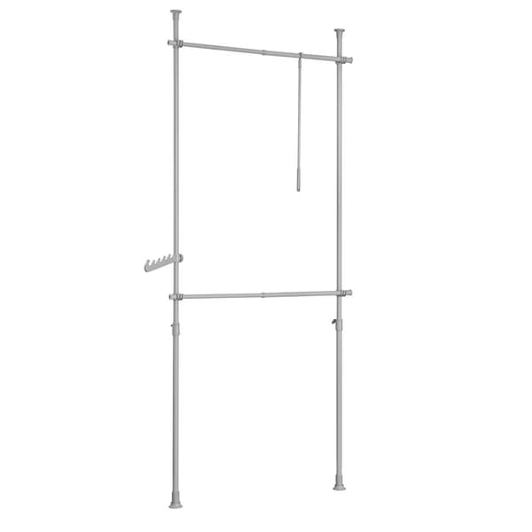 Garderobesystem, FRG109-HG, 75-122x200-270 cm, Grå