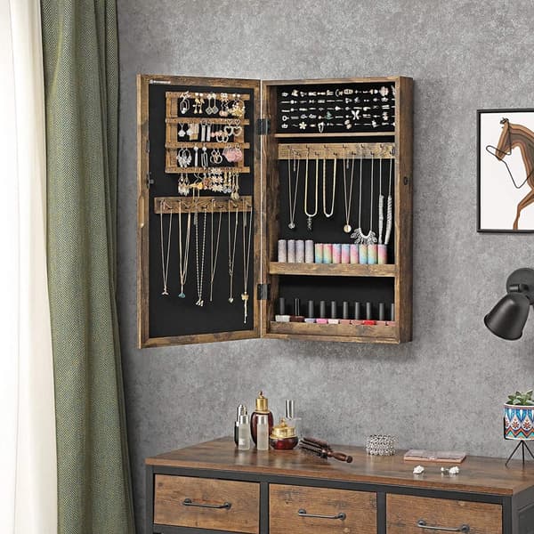 Smyckesskåp, SONGMICS JJC051K01, 37x10x67 cm, Brun