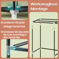 Miniatyrbillede 3 af 5: Stofgarderobe, SONGMICS RYG008G02, 45x127x176 cm, Grå