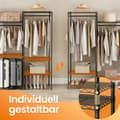 Miniatyrbillede 4 af 5: Tøjstativ, SONGMICS, 40x175x180 cm, Sort