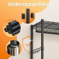 Miniatyrbillede 5 af 5: Tøjstativ, SONGMICS, 40x175x180 cm, Sort