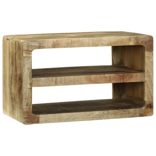 TV-bänk 60x32x36 cm Massivt Mangoträ